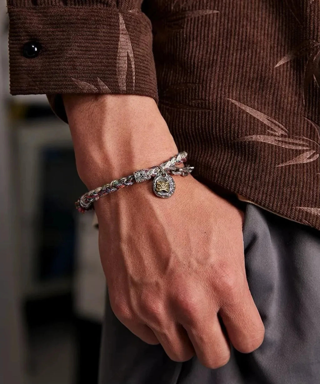 A strong fist pose emphasizing the double-layer structure, symbolizing power, courage, and the awakening of inner strength