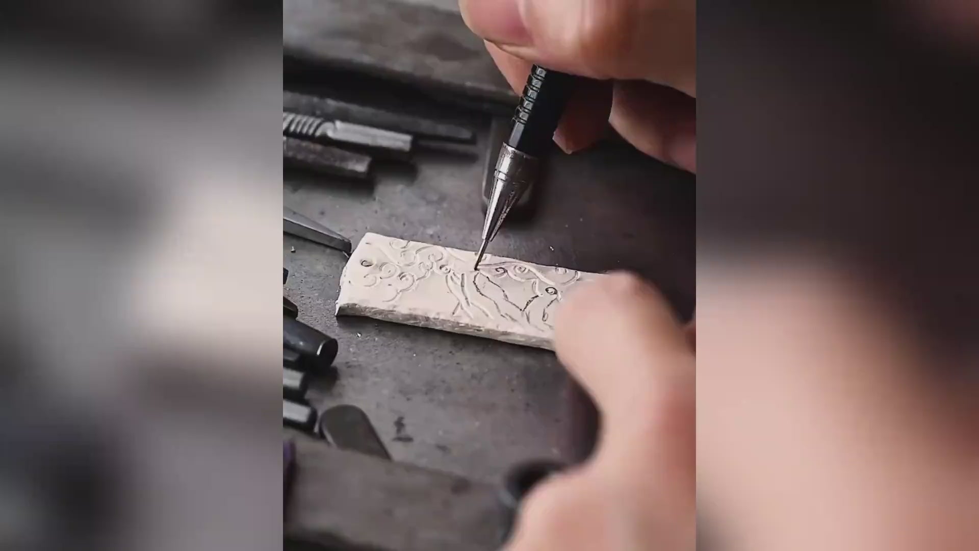 Giving life and story to silver. This video captures the moment our handmade pendant develops its character through the ancient patina technique, resulting in a unique, time-worn piece.